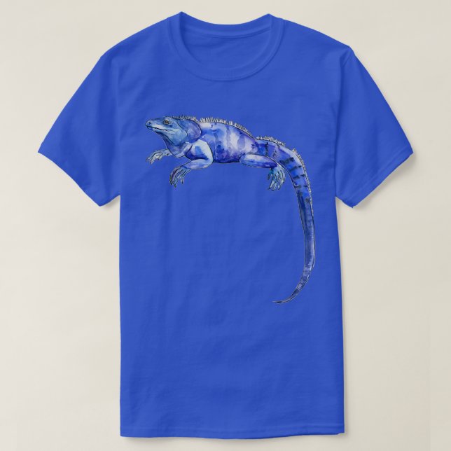 Iguana Azul Blue Iguana T-Shirt (Design Front)