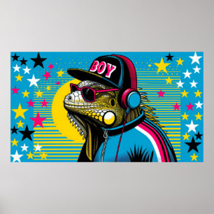 IGUANA B' BOY 8 POSTER