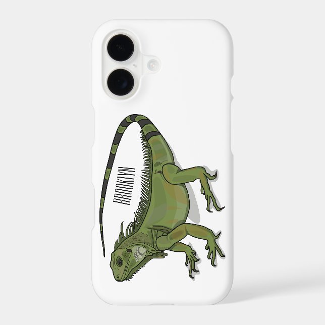 Iguana cartoon illustration  (Back)