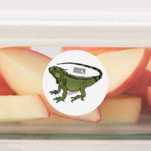 Iguana cartoon illustration 