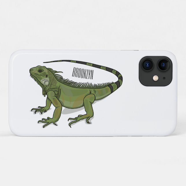 Iguana cartoon illustration  Case-Mate iPhone case (Back (Horizontal))