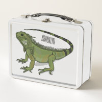 Iguana cartoon illustration 