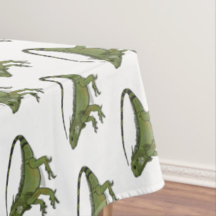 Iguana cartoon illustration  tablecloth