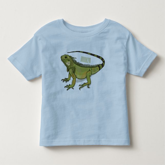 Iguana cartoon illustration  toddler T-Shirt (Front)