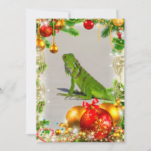 Iguana Christmas Card