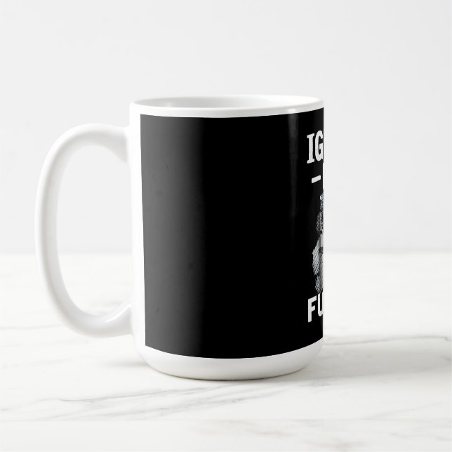 Iguana dad fur life coffee mug (Left)