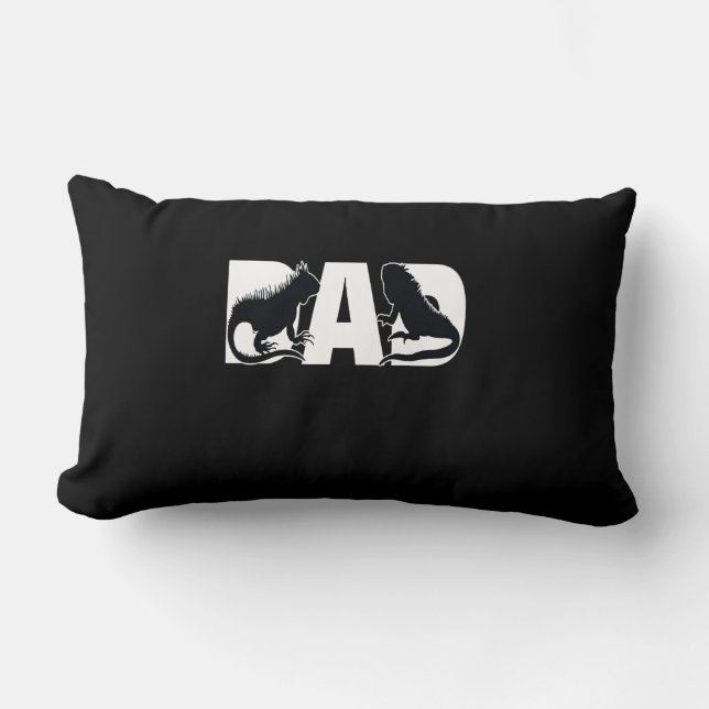Iguana Dad Lumbar Cushion (Front)
