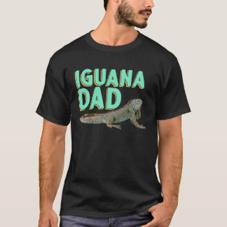 Iguana  Dad Reptiles Pet Lizards Reptile Owner Gra T-Shirt
