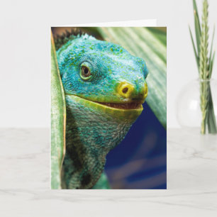 IGUANA FUNNY PUN BIRTHDAY GREETING CARD