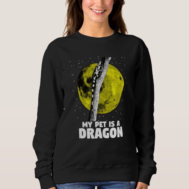 Iguana Green Bearded Dragon Reptile Lizard 2 Sweatshirt (Front)