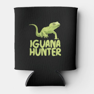 Iguana Hunter - Funny Iguana Reptile Lizard Pet Can Cooler