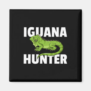 Iguana Hunter Reptile Lizard Hunting  Magnet