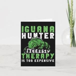 Iguana Hunting Design For Iguana Hunter Card