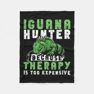 Iguana Hunting Design For Iguana Hunter Fleece Blanket