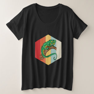 Iguana Illustration Owner Lover Gift Iguanas Love Plus Size T-Shirt