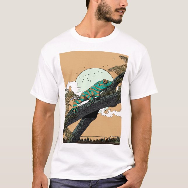 Iguana in the Jungle T-Shirt (Front)
