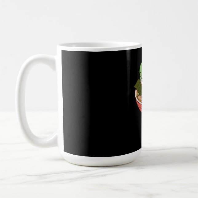 Iguana Kawaii Ramen Funny Pet Gift Coffee Mug (Left)