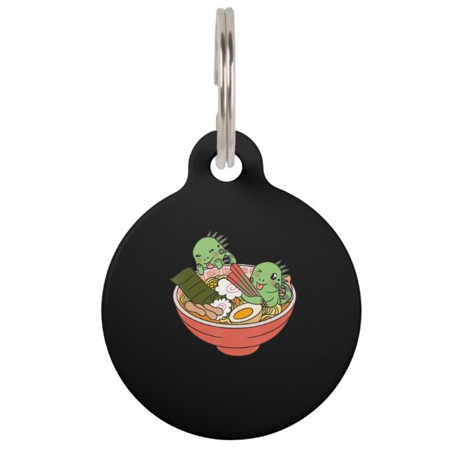 Iguana Kawaii Ramen Funny Pet Gift Tag (Front)