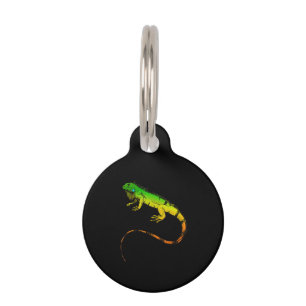 Iguana Lizard  Beautiful Iguana Gift Pet Tag