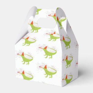 Iguana Lizard Partying Animals Having a Party Favour Box