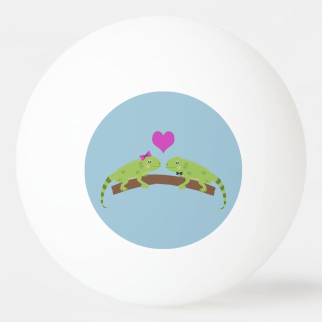 Iguana Love Ping Pong Ball (Back)