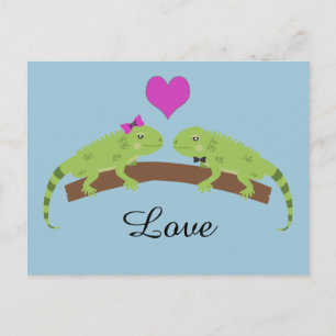 Iguana Love Postcard