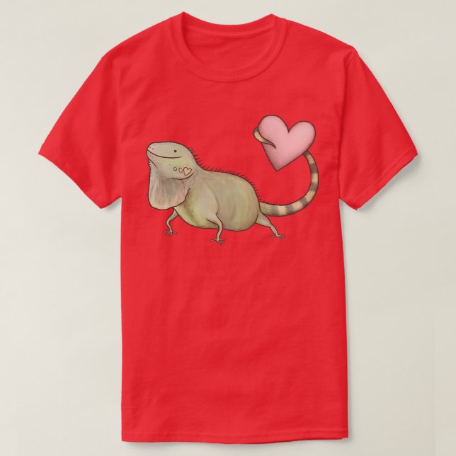 Iguana Love You T-Shirt (Design Front)