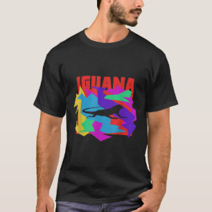 Iguana Mosaik Animal Idea T-Shirt
