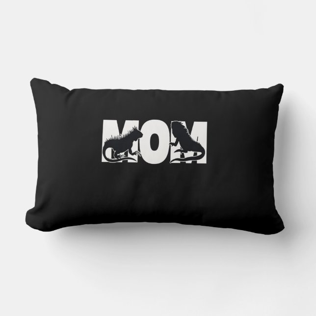 Iguana Mum Lumbar Cushion (Front)