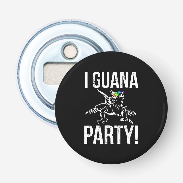 Iguana Party Bottle Opener (Front)