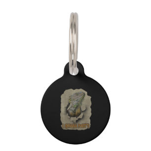 Iguana Party, Funny I Want To Party, Iguana Party Pet Tag