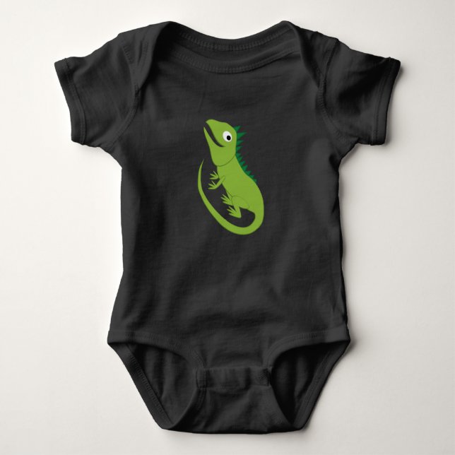 Iguana - Rainforest Baby Bodysuit (Front)
