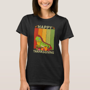 Iguana  Retro Graphic Family Matching Thanksgiving T-Shirt