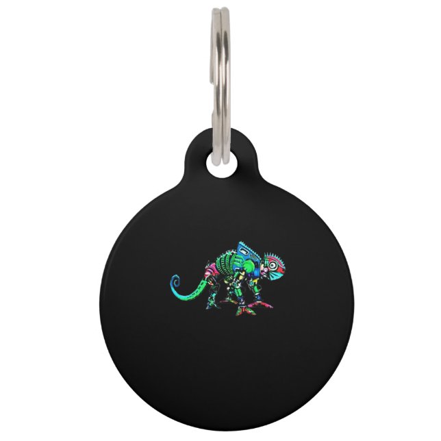 Iguana robot pet tag (Front)