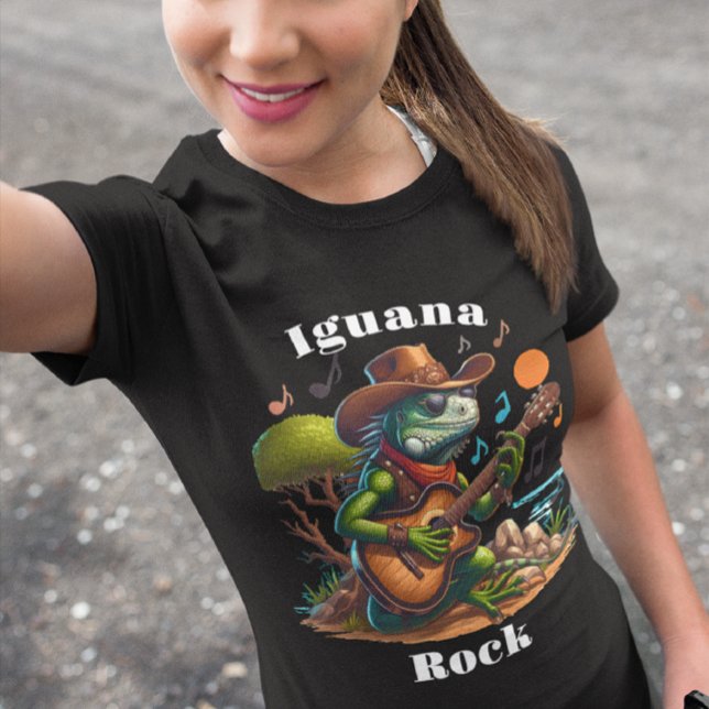 Iguana Serenading Swamp Dweller Rock T-Shirt (Creator Uploaded)