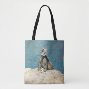 Iguana Tropical Wildlife Photography at St. Thomas Tote Bag