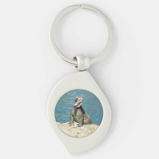 Iguana Tropical Wildlife Photography Key Ring