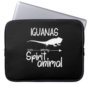 Iguanas Are My Spirit Animal Gift Men Women Lizar Laptop Sleeve