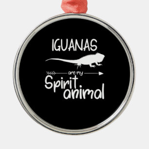 Iguanas Are My Spirit Animal Gift Men Women Lizar Metal Tree Decoration