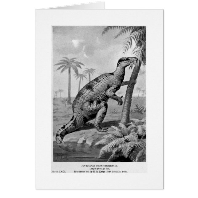 Iguanodon bernissartensis art card (Front)