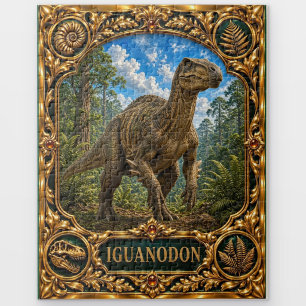Iguanodon Dinosaur, Jewelled Heirloom Art Jigsaw Puzzle