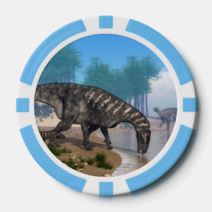 Iguanodon dinosaurs poker chips