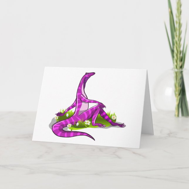 Iguanodon Showing Off Her Natural Beauty. Card (Front)