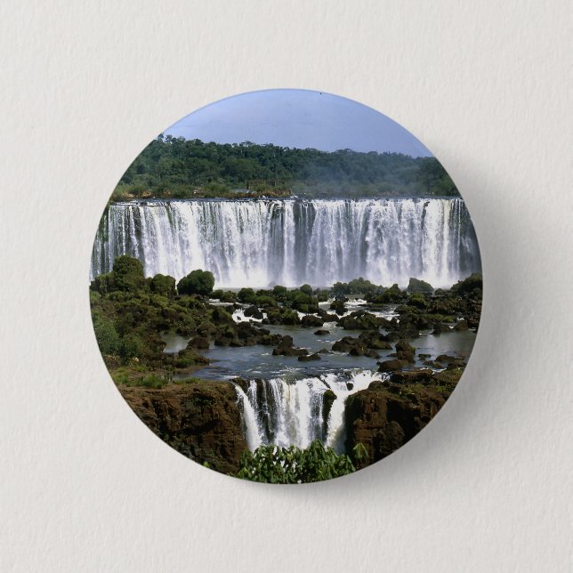Iguassu Falls 6 Cm Round Badge (Front)