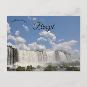 Iguassu Falls Brazil Postcard
