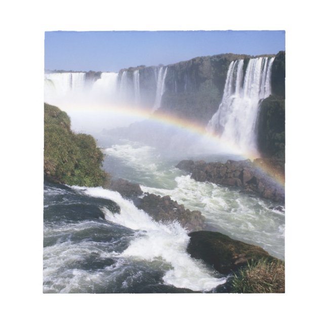 Iguassu Falls, Parana State, Brazil. Aerial view Notepad (Front)