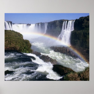 Iguassu Falls, Parana State, Brazil. Aerial view Poster