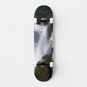 Iguassu Falls, Parana State, Brazil. Aerial view Skateboard