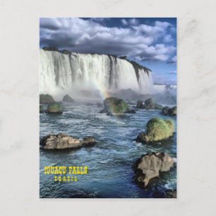 Iguasu falls Brazil Postcard