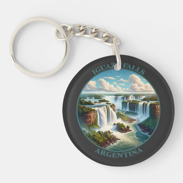 Iguazu Falls Argentina Key Ring (Front)